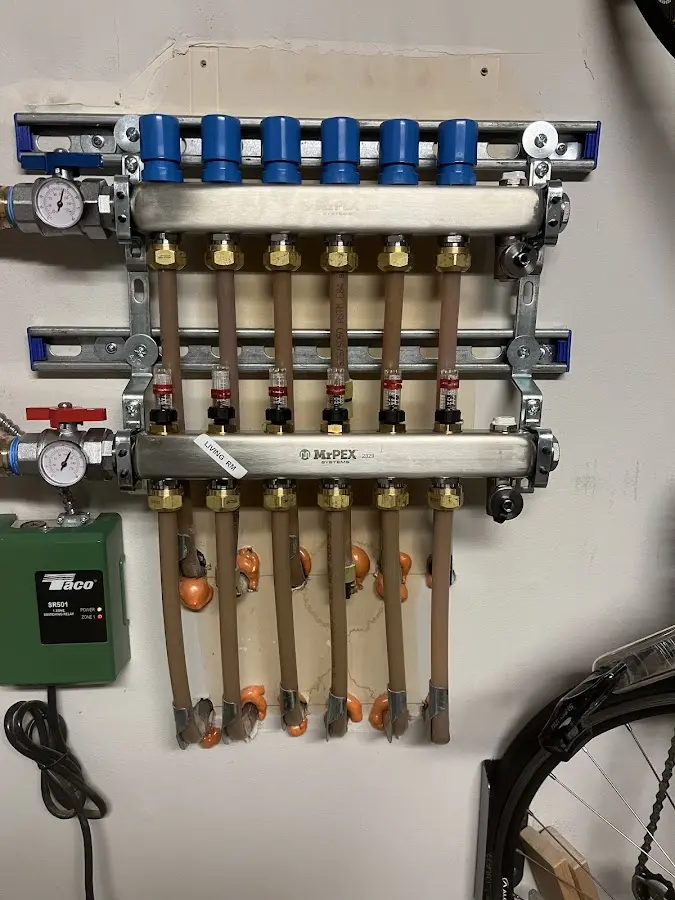 Plumber performing Gas Line Installation at a residential property in Laguna Beach